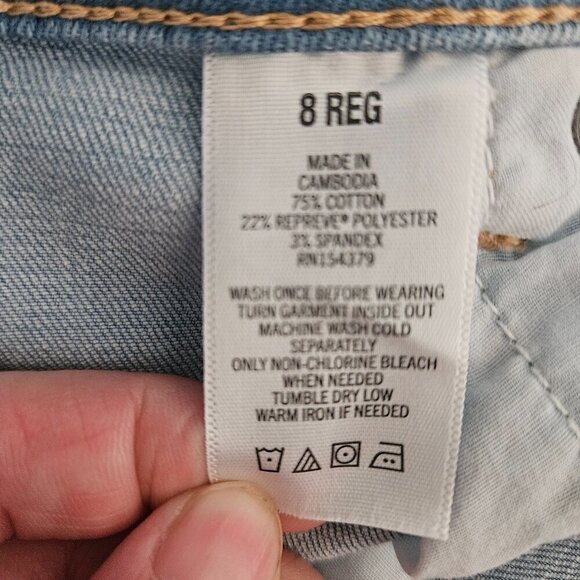 Aeropostale High Rise Ripped up 8 Regular Jean Jegging - Picture 5 of 7